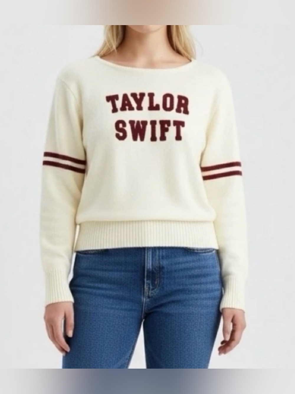 Taylor Swift Varsity Knit (Red Taylor Version) Preppy Sweater